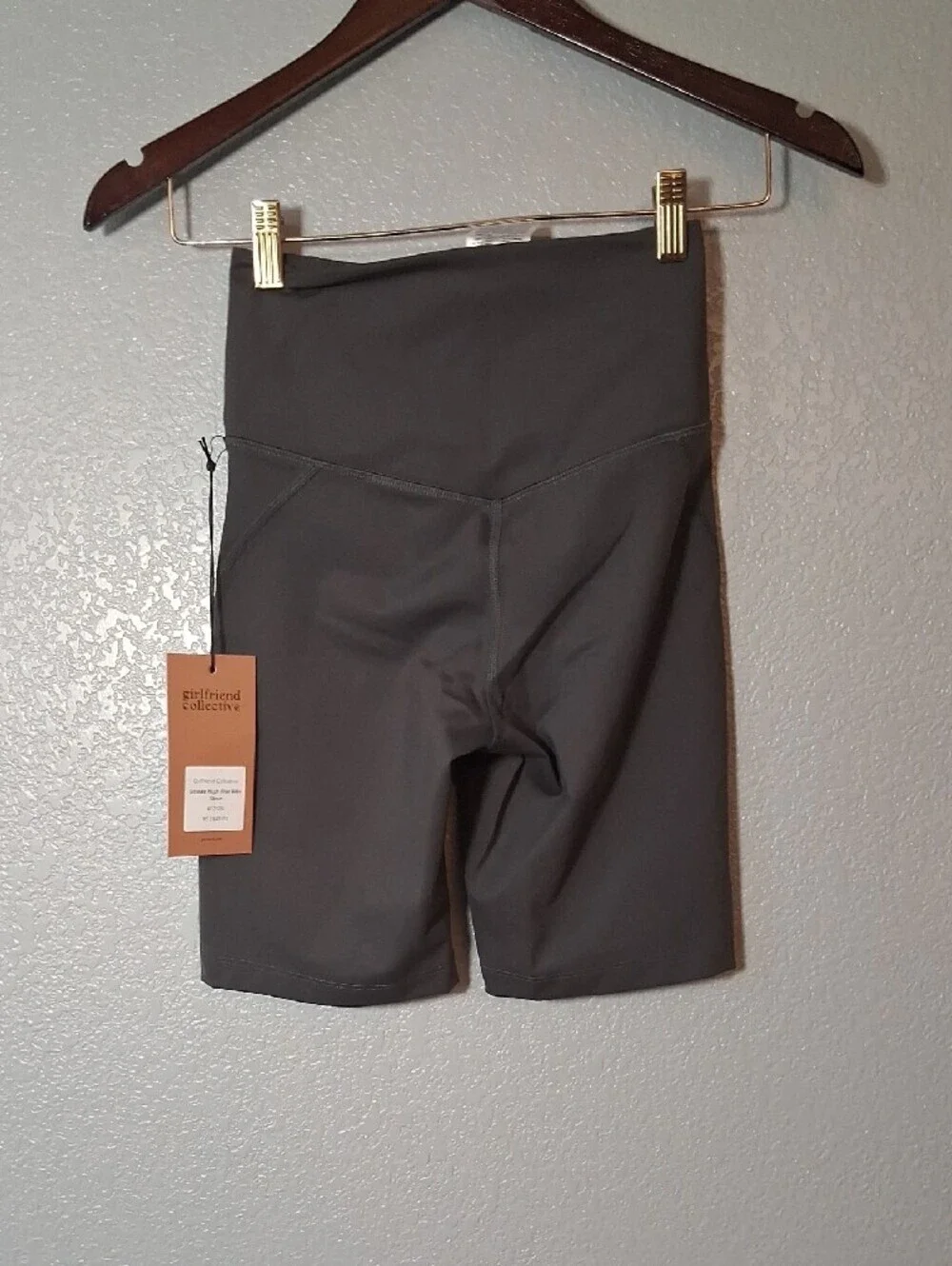 Women's High-Waist Gray Active Shorts